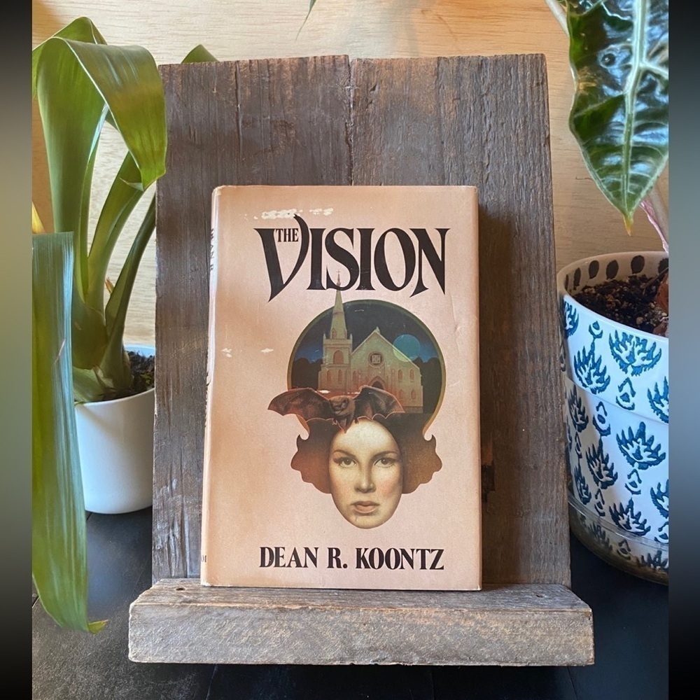 Vintage 1977 Book Club Edition The Vision by Dean R. Koontz Hardback Book